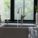 Blanco Artona Pull-Down Dual-Spray Kitchen Faucet, PVD Steel/Volcano Gray, 1.5 GPM, Brass, 443039