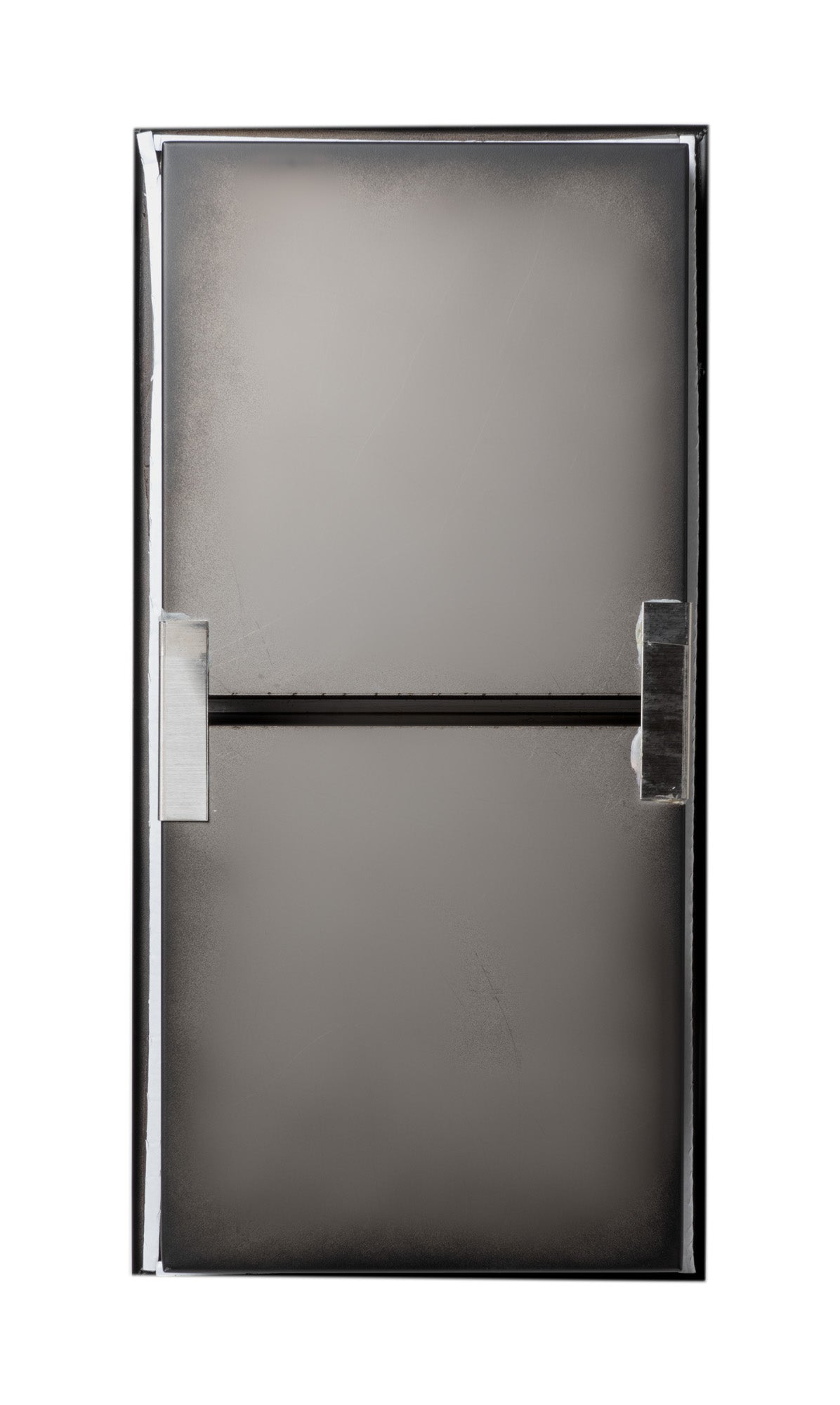 ALFI brand ABNC1224-BLA 12 x 24 Black Matte Stainless Steel Vertical Double Shelf Bath Shower Niche, 20 Gauge
