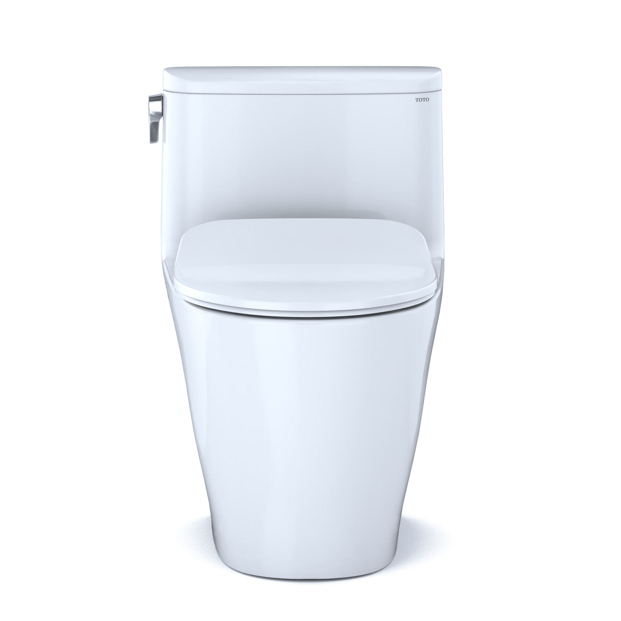 TOTO Nexus 1G One-Piece Elongated 1.0 GPF Universal Height Toilet with CEFIONTECT and SS234 SoftClose Seat, WASHLET+ Ready, Cotton White, Vitreous China, MS642234CUFG#01