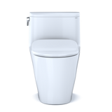 TOTO Nexus 1G One-Piece Elongated 1.0 GPF Universal Height Toilet with CEFIONTECT and SS234 SoftClose Seat, WASHLET+ Ready, Cotton White, Vitreous China, MS642234CUFG#01