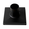 ALFI brand ABSD55B-BM 5" x 5" Black Matte Square Stainless Steel Shower Drain with Solid Cover