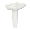 TOTO Prominence Oval Basin Pedestal Bathroom Sink with CeFiONtect for 8 inch Center Faucets, Colonial White, Vitreous China, LPT242.8G#11
