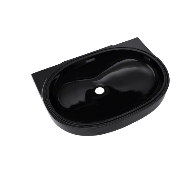 TOTO 19-11/16" x 13-3/4" Oval Undermount Bathroom Sink, Ebony, Vitreous China, LT546#51