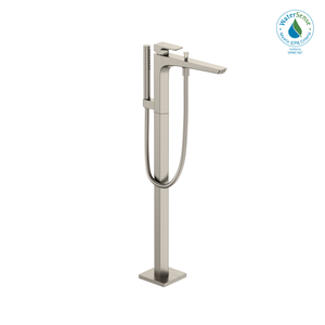 Alternate Image for TOTO GE Single-Handle Free Standing Tub Filler with Handshower, Brushed Nickel, Brass, TBG07306U#BN