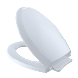 TOTO Guinevere SoftClose Non Slamming, Slow Close Elongated Toilet Seat and Lid, Cotton White, Plastic, SS224#01