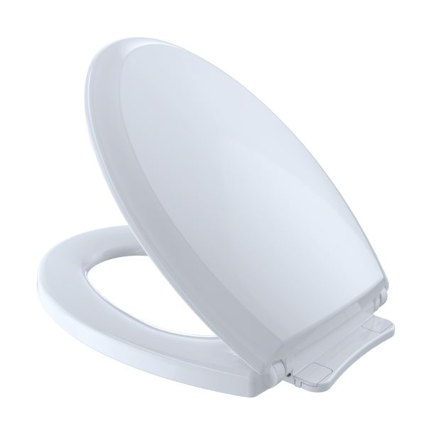 TOTO Guinevere SoftClose Non Slamming, Slow Close Elongated Toilet Seat and Lid, Cotton White, Plastic, SS224#01