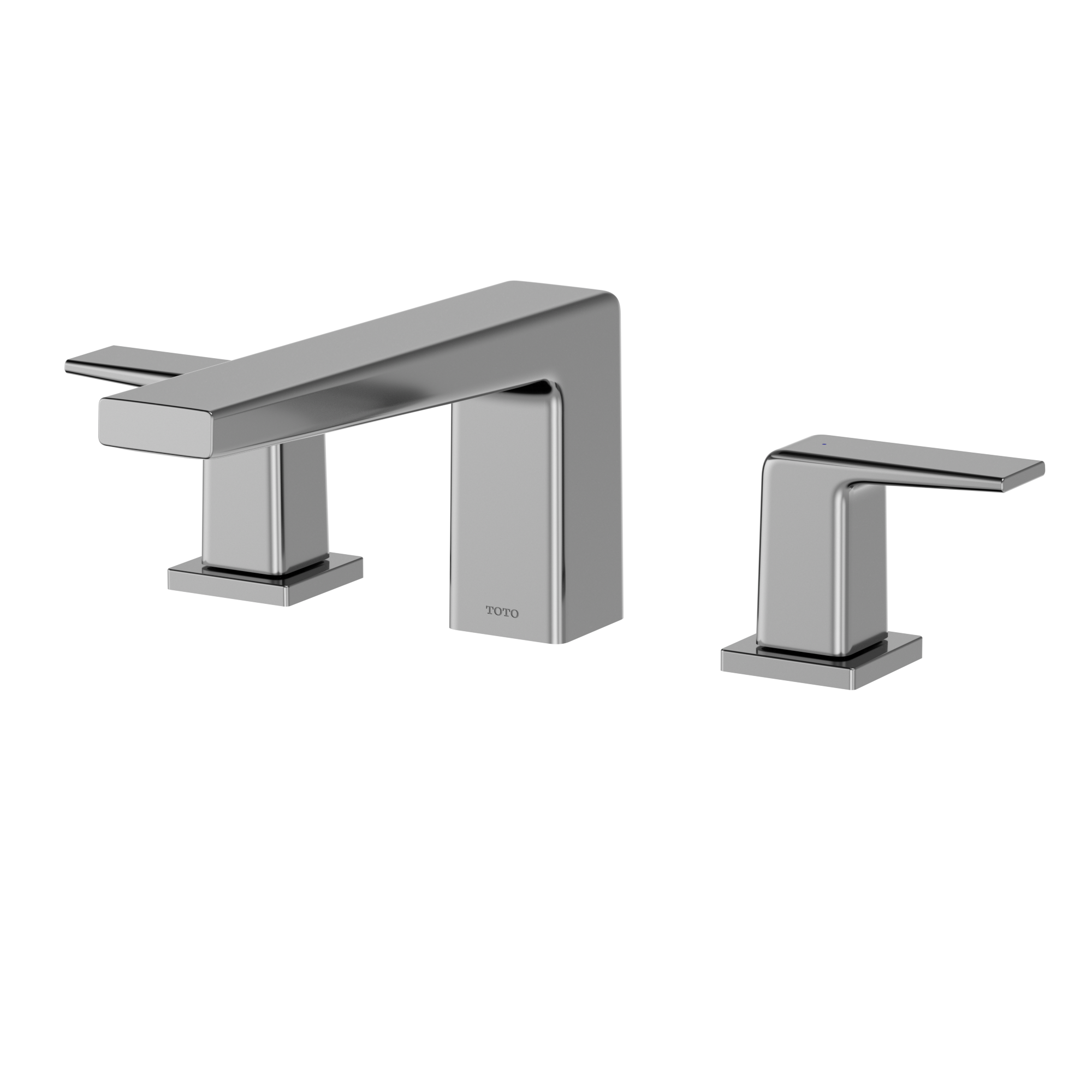 TOTO GB Two-Handle Deck-Mount Roman Tub Filler Trim, Polished Chrome, Brass, TBG10201U#CP
