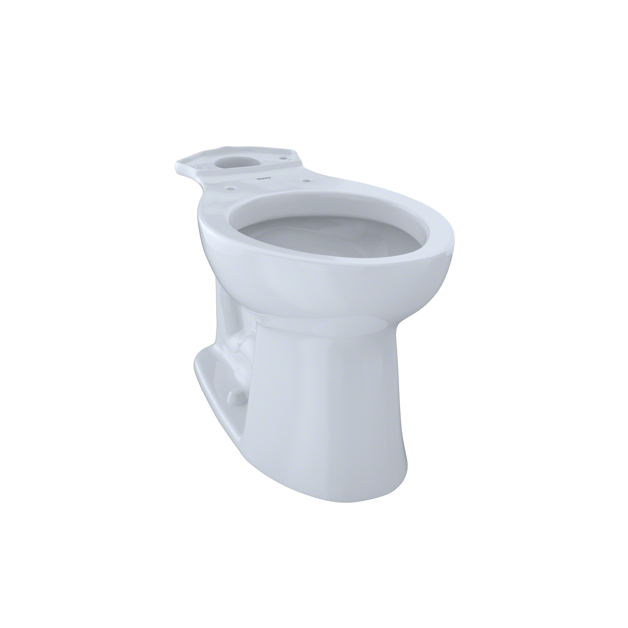 TOTO Entrada Universal Height Elongated Toilet Bowl, Cotton White, Vitreous China, C244EF#01