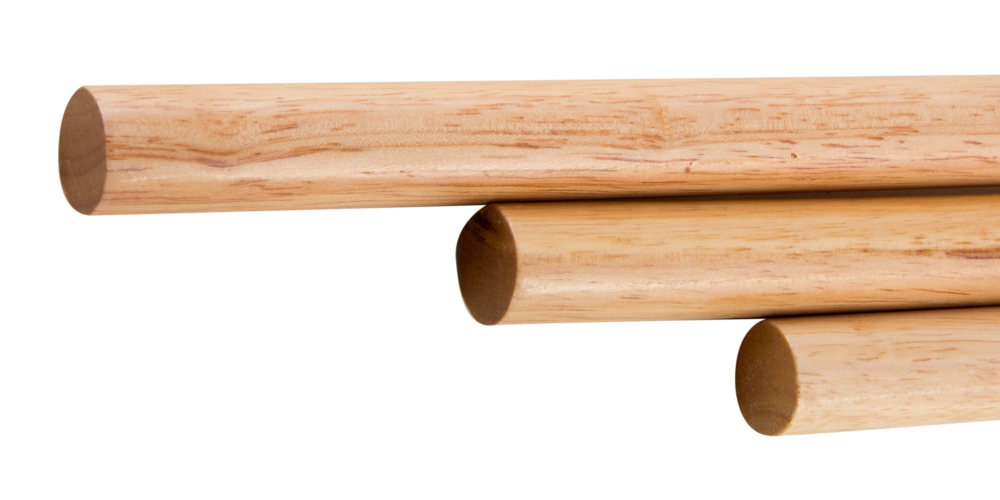 ALFI brand AB5506 16" Triple Rack Wooden Towel Bar Bathroom Accessory, Rubber Wood, Natural Wood