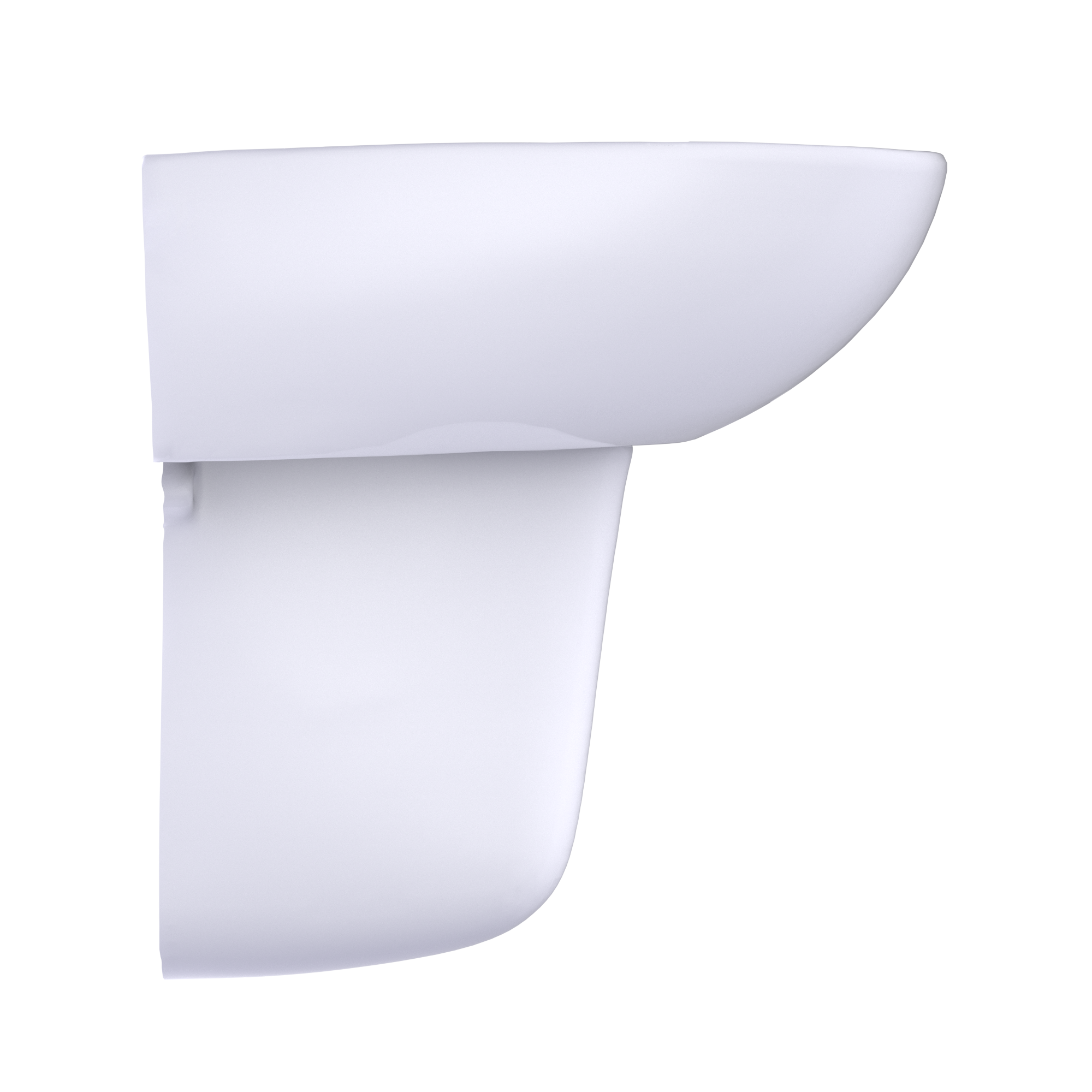 TOTO Supreme Oval Wall-Mount Bathroom Sink with CEFIONTECT and Shroud for 4 Inch Center Faucets, Cotton White, Vitreous China, LHT241.4G#01