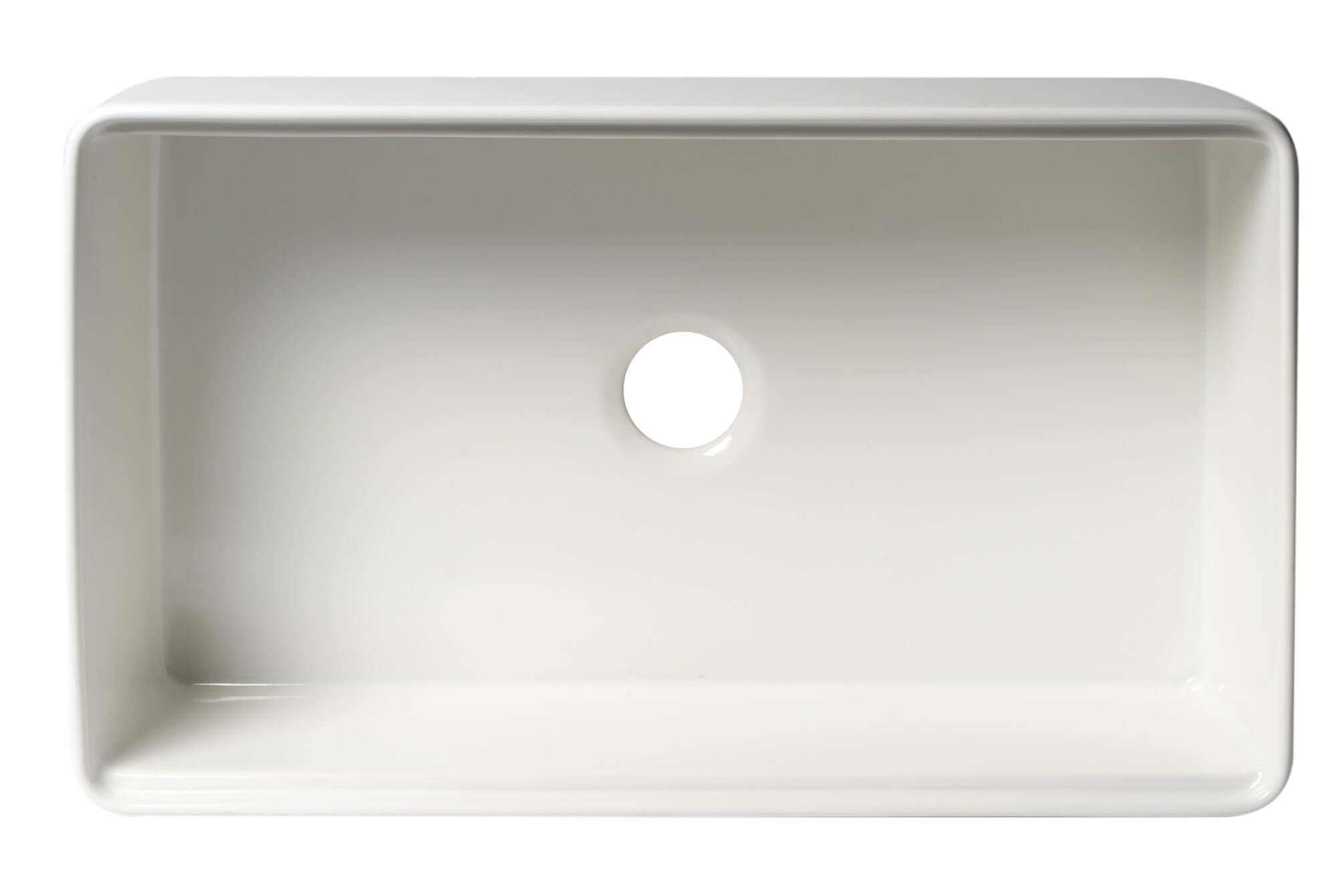 ALFI brand 33" Fireclay Workstation Farmhouse Sink with Accessories, White, ABFS3320S-W