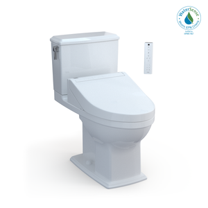 Alternate Image for TOTO WASHLET+ Connelly Two-Piece Elongated Dual Flush 1.28 and 0.9 GPF Toilet and WASHLET C5 Bidet Seat, Cotton White, Vitreous China|Plastic, MW4943084CEMFG#01