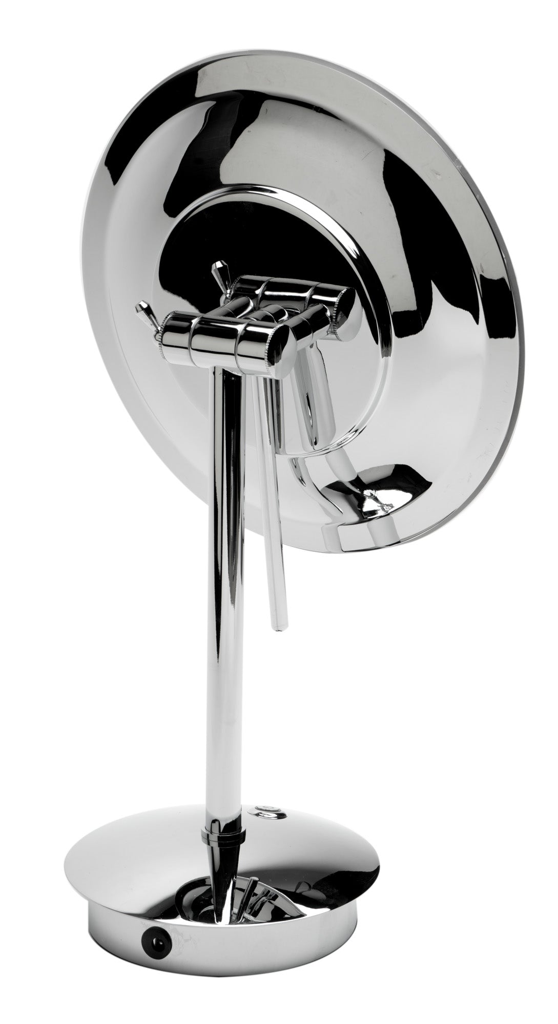 ALFI brand ABM9FLED-PC Polished Chrome Tabletop Round 9" 5x Magnifying Cosmetic Mirror with Light