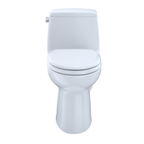 TOTO UltraMax One-Piece Elongated 1.6 GPF Toilet with CEFIONTECT, Cotton White, Vitreous China, MS854114SG#01