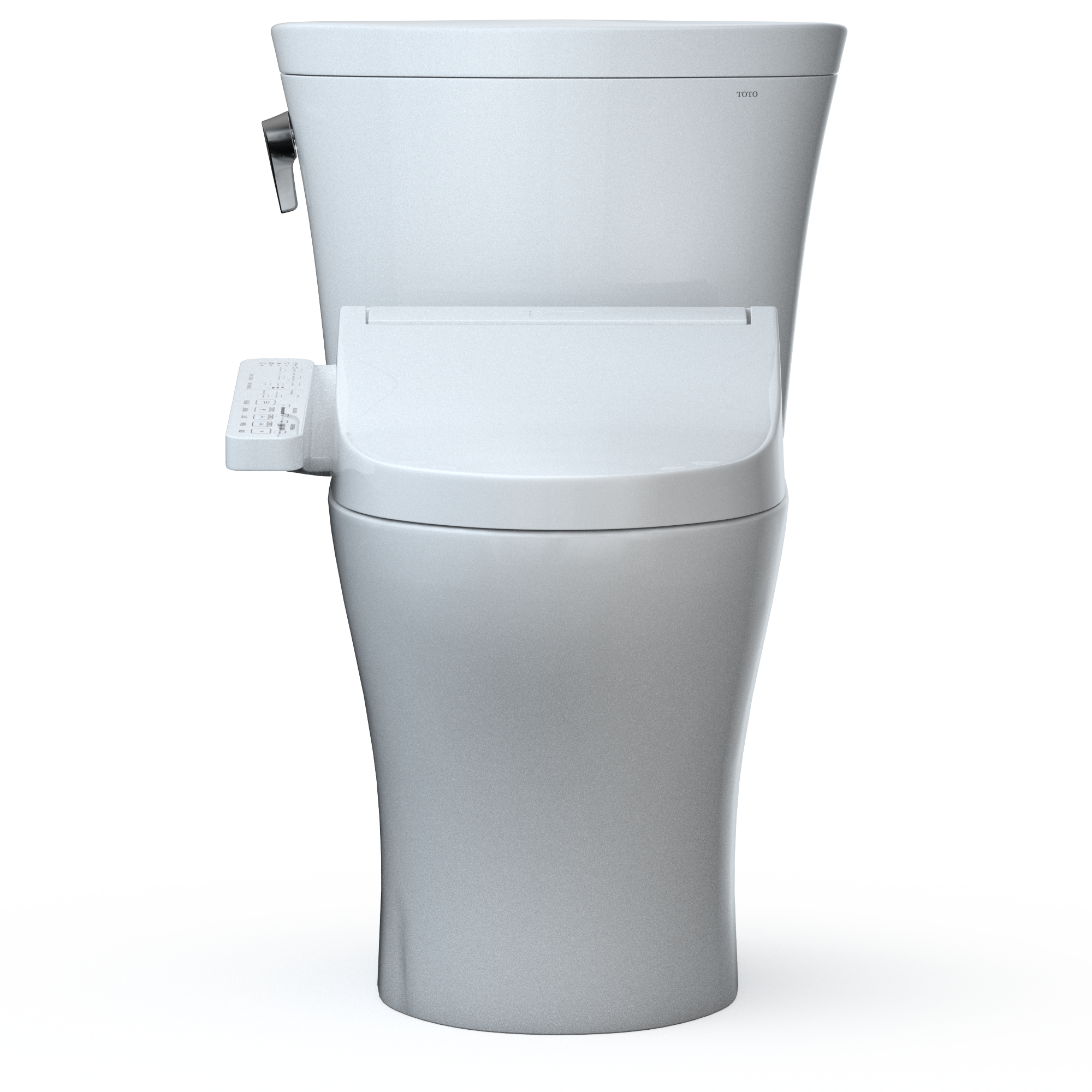 TOTO WASHLET+ Aquia IV Arc Two-Piece Elongated Dual Flush 1.28 and 0.9 GPF Toilet with C2 Bidet Seat, Cotton White, Vitreous China|Plastic, MW4483074CEMFGN#01