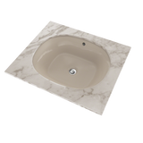 TOTO Maris 17-5/8" x 14-9/16" Oval Undermount Bathroom Sink with CEFIONTECT, Bone, Vitreous China, LT483G#03