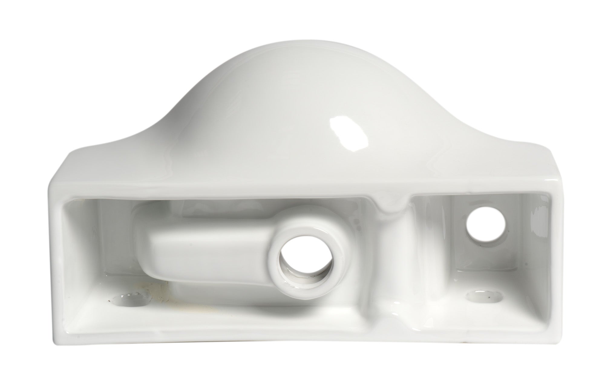 Alternative View of ALFI brand 17.75" x 9.88" Rectangle Wall Mount Porcelain Bathroom Sink, White, 1 Faucet Hole, ABC114