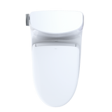 TOTO WASHLET+ Carlyle II 1G One-Piece Elongated 1.0 GPF Toilet with Auto Flush WASHLET+ S7 Contemporary Bidet Seat, Cotton White, Vitreous China|Plastic, MW6144726CUFGA#01