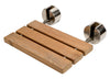 ALFI brand ABS16R 16 Inch Folding Teak Wood Shower Seat Bench, Natural Wood, ABS16R-BN