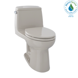 TOTO Eco UltraMax One-Piece Elongated 1.28 GPF Toilet, Bone, Vitreous China, MS854114E#03