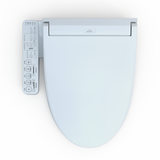 TOTO WASHLET C2 Electronic Bidet Toilet Seat with PREMIST and EWATER+ Wand Cleaning, Elongated, Cotton White, Plastic, SW3074#01