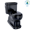 TOTO Eco Guinevere Elongated 1.28 GPF Universal Height Skirted Toilet with SoftClose Seat, Ebony, Vitreous China|Plastic, MS974224CEF#51