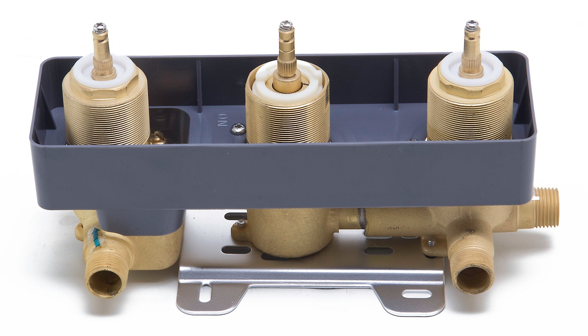 ALFI brand AB2801-PC Polished Chrome Concealed 3-Way Thermostatic Valve Shower Mixer Square Knobs, Brass
