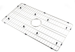 Alternate Image for ALFI brand Grey, ABGR33S Solid Stainless Steel Kitchen Sink Grid for ABF3318S Sink