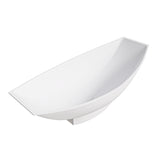 ALFI brand 71" Solid Surface Resin Free Standing Oval Bathtub, Hammock Style, White Matte, AB9991