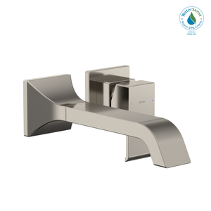 Alternate Image for TOTO GC 1.2 GPM Wall-Mount Single-Handle Long Bathroom Faucet with COMFORT GLIDE Technology, Polished Nickel, Brass, TLG08308U#PN