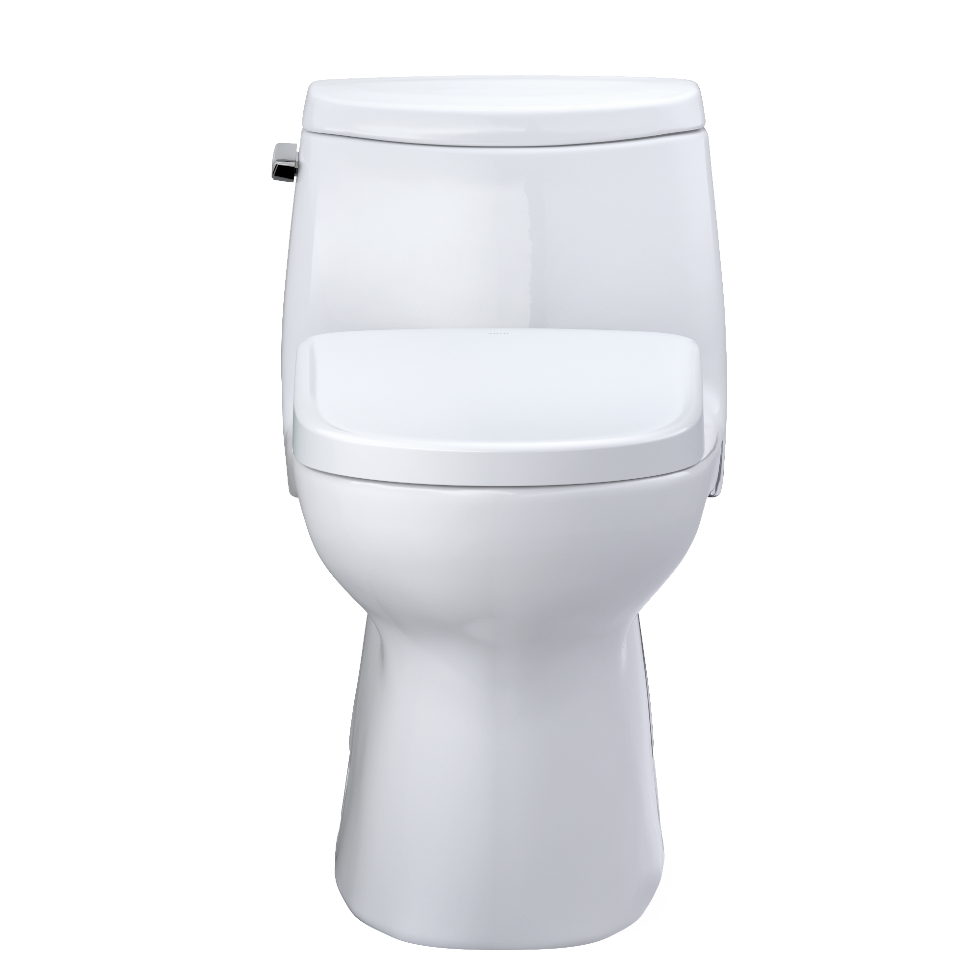 TOTO WASHLET+ Carlyle II One-Piece Elongated 1.28 GPF Toilet with Auto Flush WASHLET+ S7 Contemporary Bidet Seat, Cotton White, Vitreous China|Plastic, MW6144726CEFGA#01