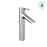 TOTO Brass, TLS01304U#CP LB Series 1.2 GPM Single Handle Bathroom Faucet for Semi-Vessel Sink with Drain Assembly, Polished Chrome