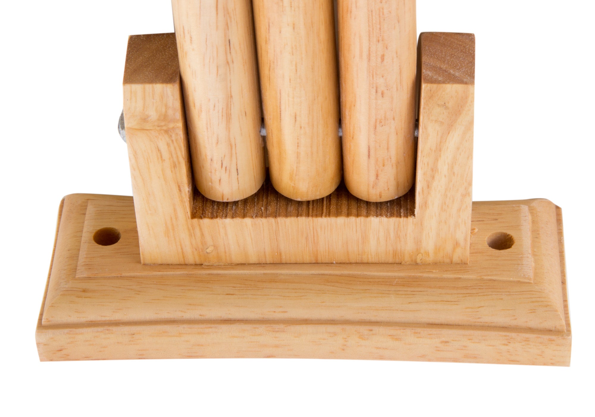 ALFI brand AB5506 16" Triple Rack Wooden Towel Bar Bathroom Accessory, Rubber Wood, Natural Wood