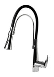 ALFI brand 1.8 GPM Lever Gooseneck Spout Touch Kitchen Faucet, Modern, Gray, Polished Chrome, ABKF3001-PC