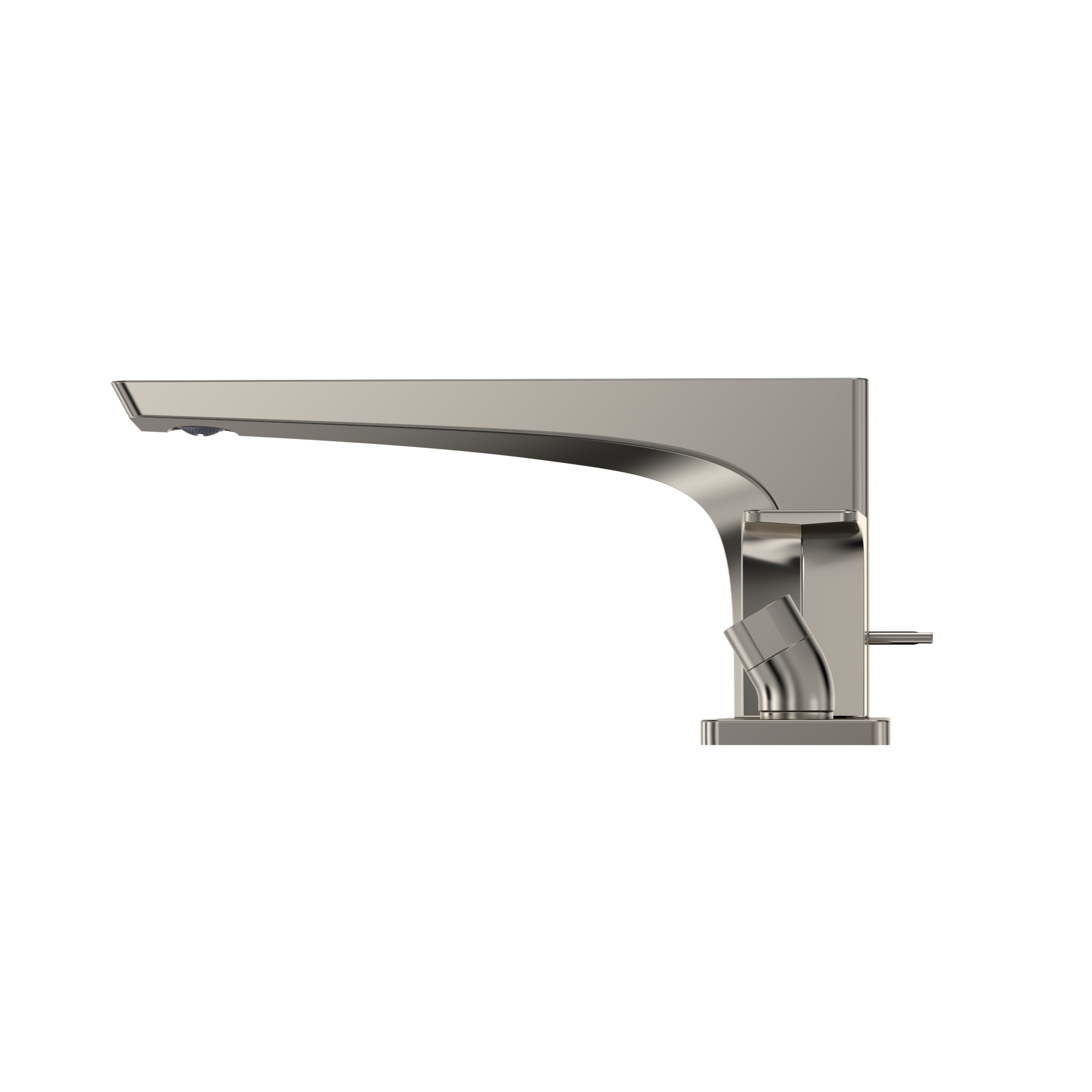 TOTO GE Two-Handle Deck-Mount Roman Tub Filler Trim with Handshower, Polished Nickel, Brass, TBG07202U#PN