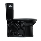 TOTO Drake Two-Piece Elongated 1.6 GPF Universal Height TORNADO FLUSH Toilet, Ebony, Vitreous China, CST776CSF#51