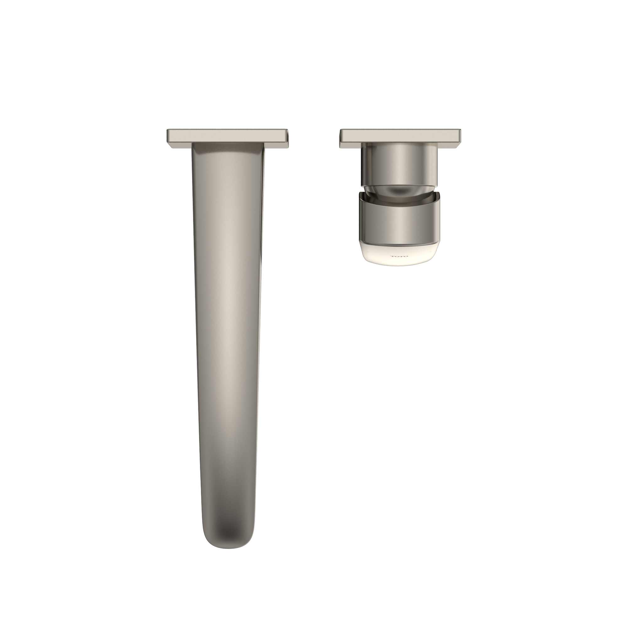 TOTO GM 1.2 GPM Wall-Mount Single-Handle Long Bathroom Faucet with COMFORT GLIDE Technology, Polished Nickel, Brass, TLG09308U#PN