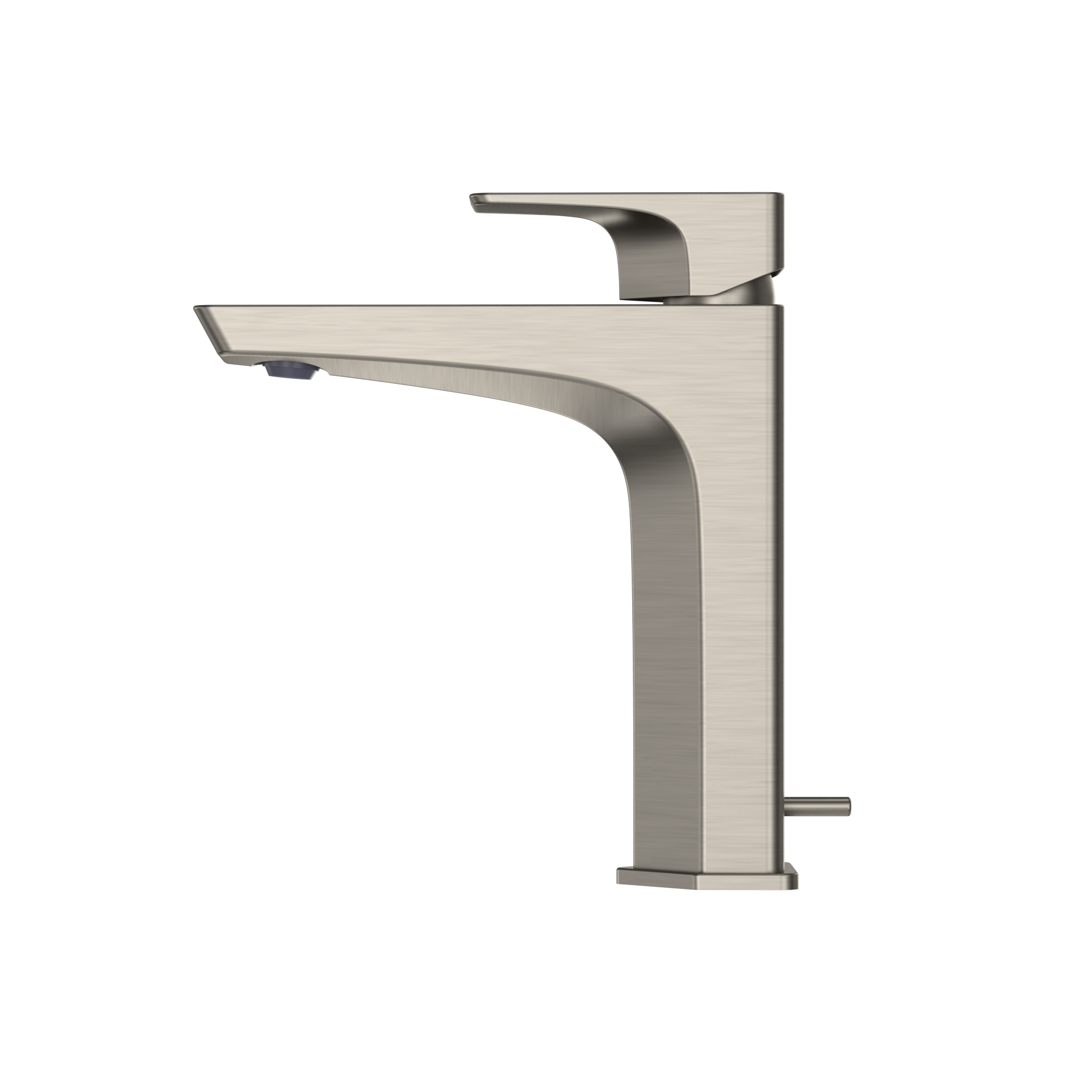 TOTO GE 1.2 GPM Single Handle Semi-Vessel Bathroom Sink Faucet with COMFORT GLIDE Technology, Brushed Nickel, Brass, TLG07303U#BN