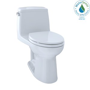 Alternate Image for TOTO Eco UltraMax One-Piece Elongated 1.28 GPF ADA Compliant Toilet with CEFIONTECT, Cotton White, Vitreous China, MS854114ELG#01