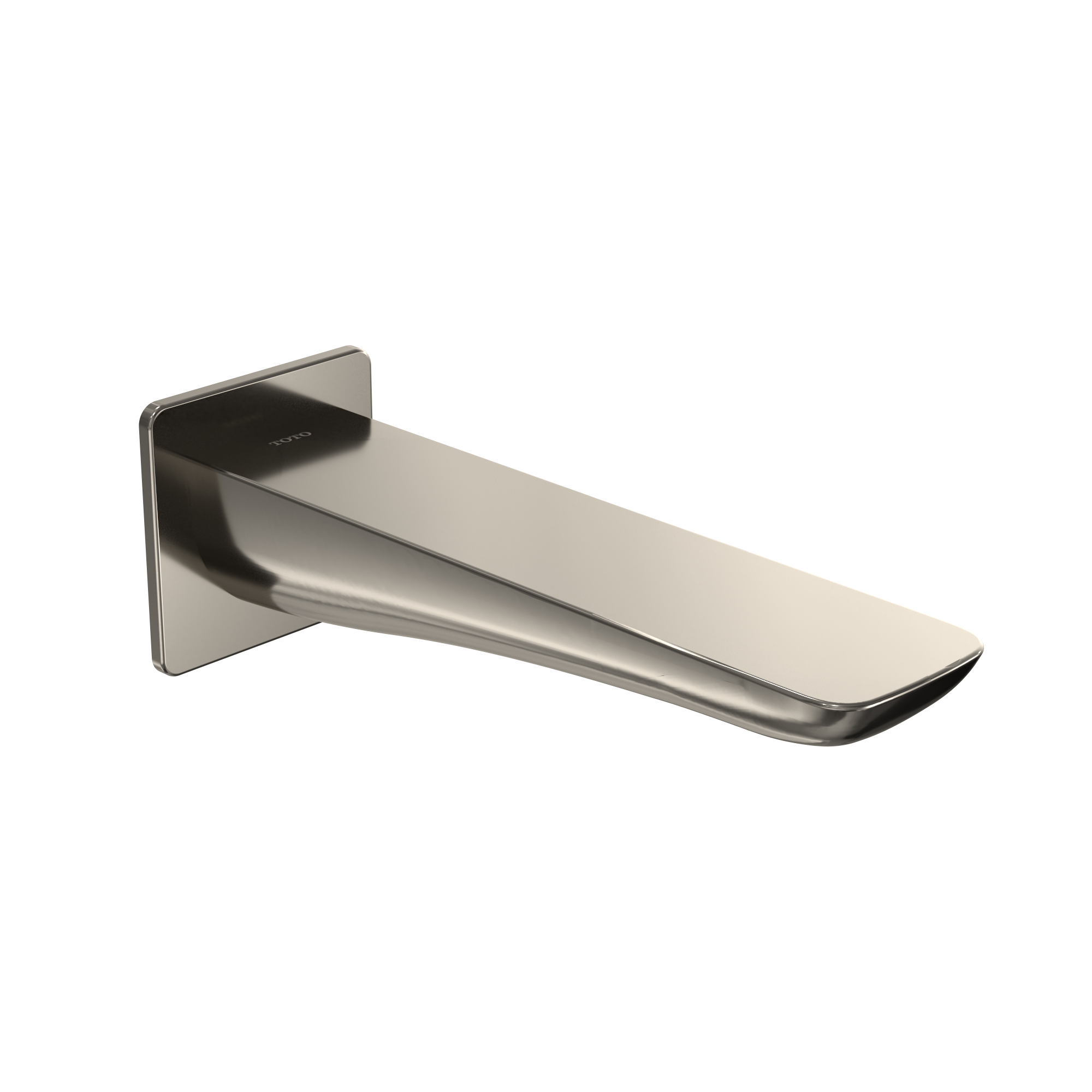 TOTO Modern S Wall Tub Spout, Polished Nickel, Brass, TBG02001U#PN