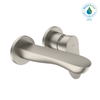 TOTO GO 1.2 GPM Wall-Mount Single-Handle Bathroom Faucet with COMFORT GLIDE Technology, Brushed Nickel, Brass, TLG01310UA#BN