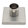 ALFI brand ABSD55B-BSS 5" x 5" Modern Square Brushed Stainless Steel Shower Drain with Solid Cover
