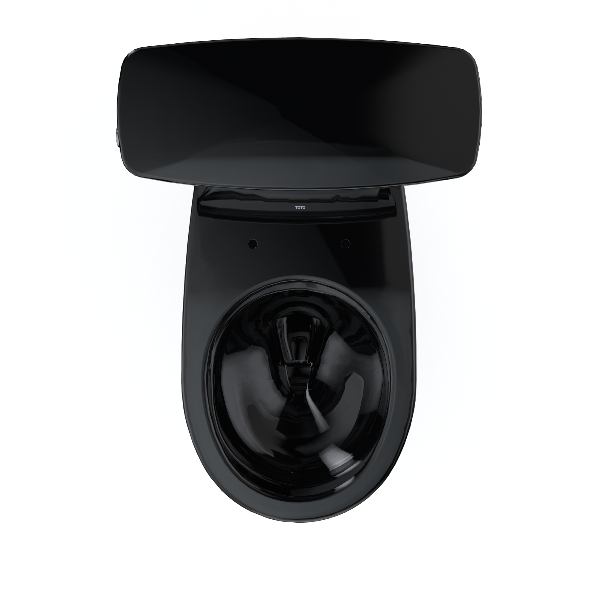 TOTO Drake Transitional Two-Piece Round 1.28 GPF Universal Height TORNADO FLUSH Toilet, Ebony, Vitreous China, CST785CEF#51
