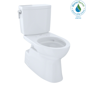 Alternate Image for TOTO Vespin II 1G Two-Piece Elongated 1.0 GPF Universal Height Skirted Design Toilet with CEFIONTECT, Cotton White, Vitreous China, CST474CUFG#01