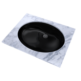 TOTO Dantesca Oval Undermount Bathroom Sink, Ebony, Vitreous China, LT597#51