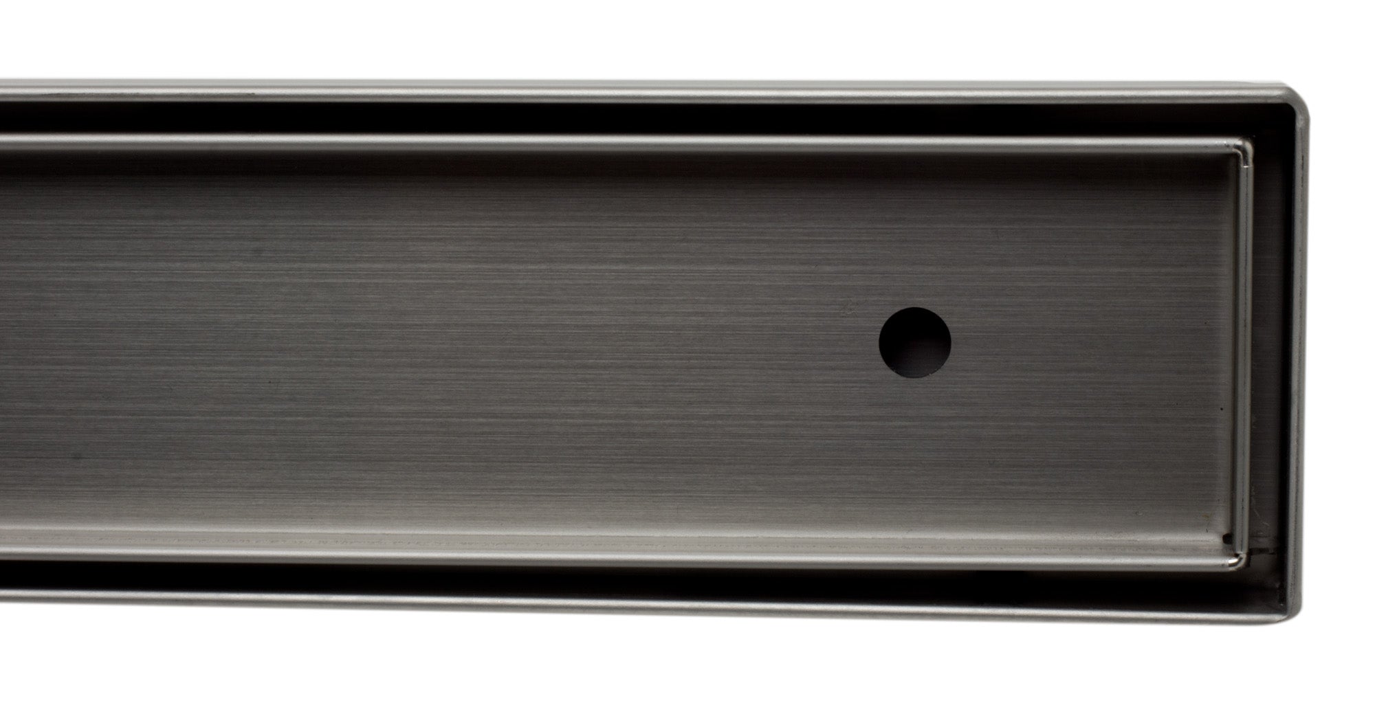 ALFI brand ABLD24A 24" Long Modern Stainless Steel Linear Shower Drain w/o Cover, Grey