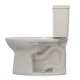 TOTO Drake Two-Piece Elongated 1.6 GPF Universal Height TORNADO FLUSH Toilet with CEFIONTECT, Sedona Beige, Vitreous China, CST776CSFG#12