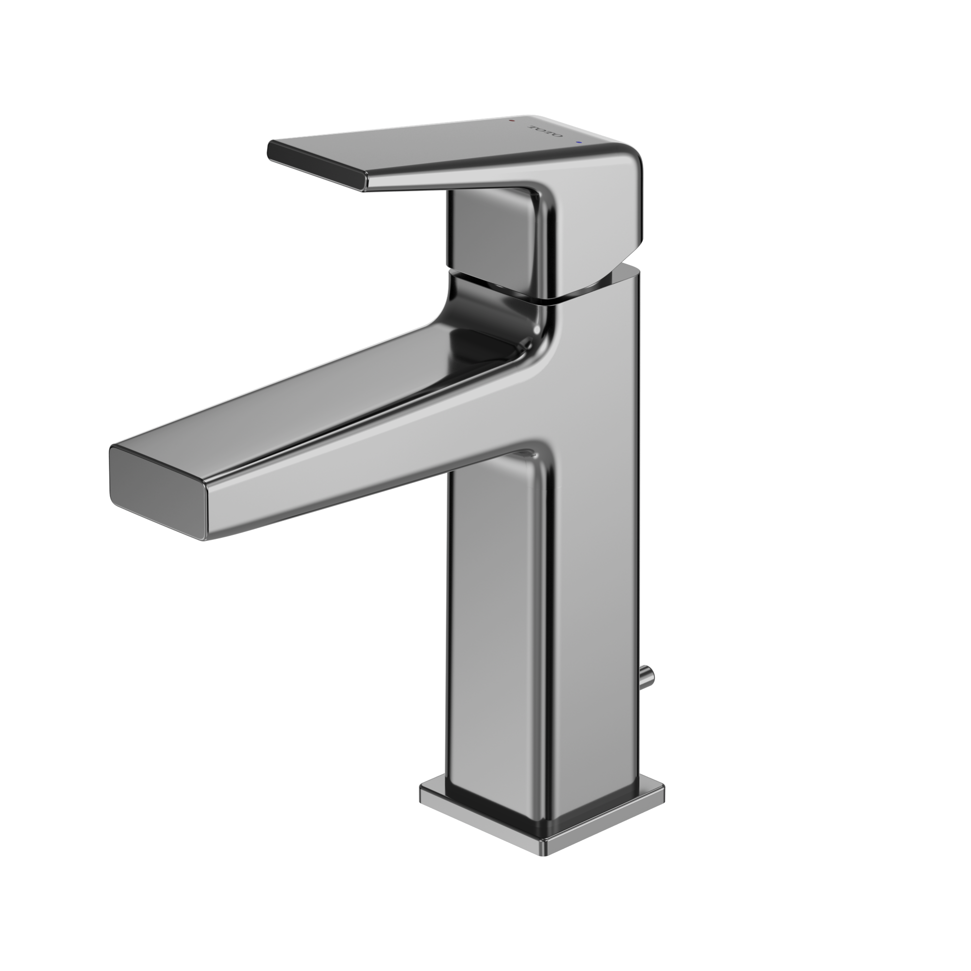 TOTO GB Series 1.2 GPM Single Handle Bathroom Sink Faucet with COMFORT GLIDE Technology and Drain Assembly, Polished Chrome, Brass, TLG10301U#CP