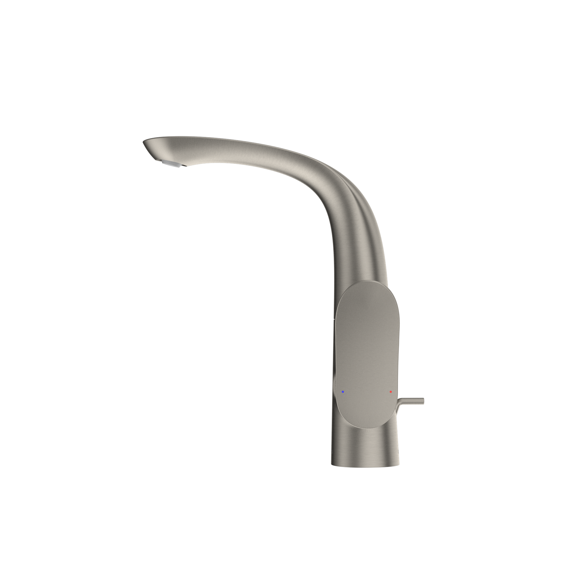 TOTO GO 1.2 GPM Single Side-Handle Bathroom Sink Faucet with COMFORT GLIDE Technology and Drain Assembly, Brushed Nickel, Brass, TLG01309U#BN