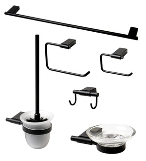 Alternate Image for ALFI brand Brass, AB9515-BM Black Matte 6 Piece Bath Accessory Set